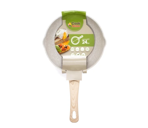 Сковорода с антипригарным покрытием Cook Mister Cream, 24 см, индукция